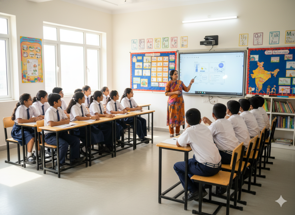 Interactive classroom learning at the Best CBSE School in Hadapsar