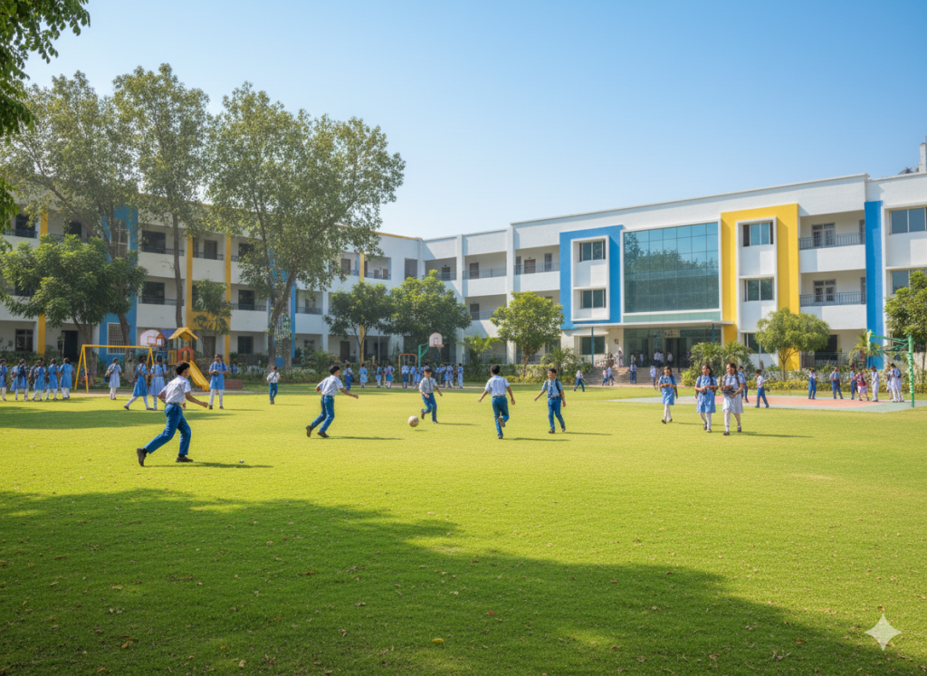 Students playing sports at the Best CBSE School in Hadapsar